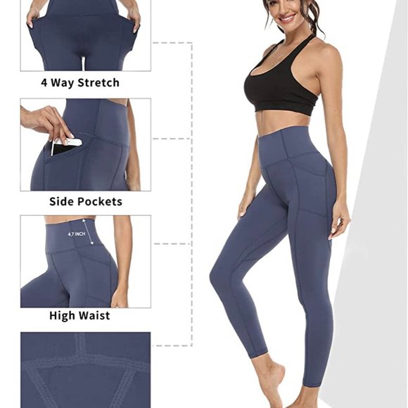 High Waist Athletic Leggings - Picture 2 of 5